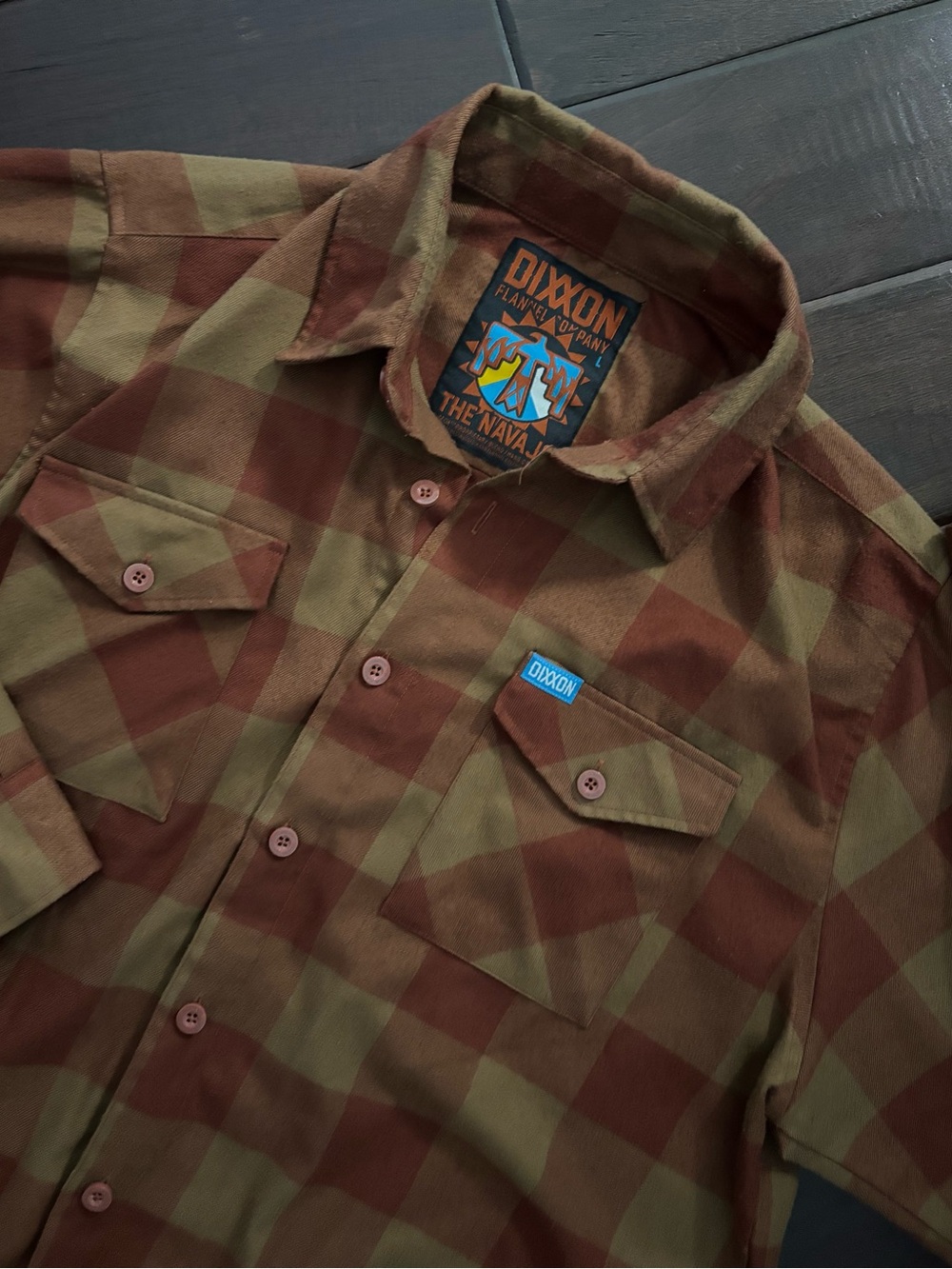 Dixxon Flannel Company Mens Plaid Button‎ Up Shirt - Size Large